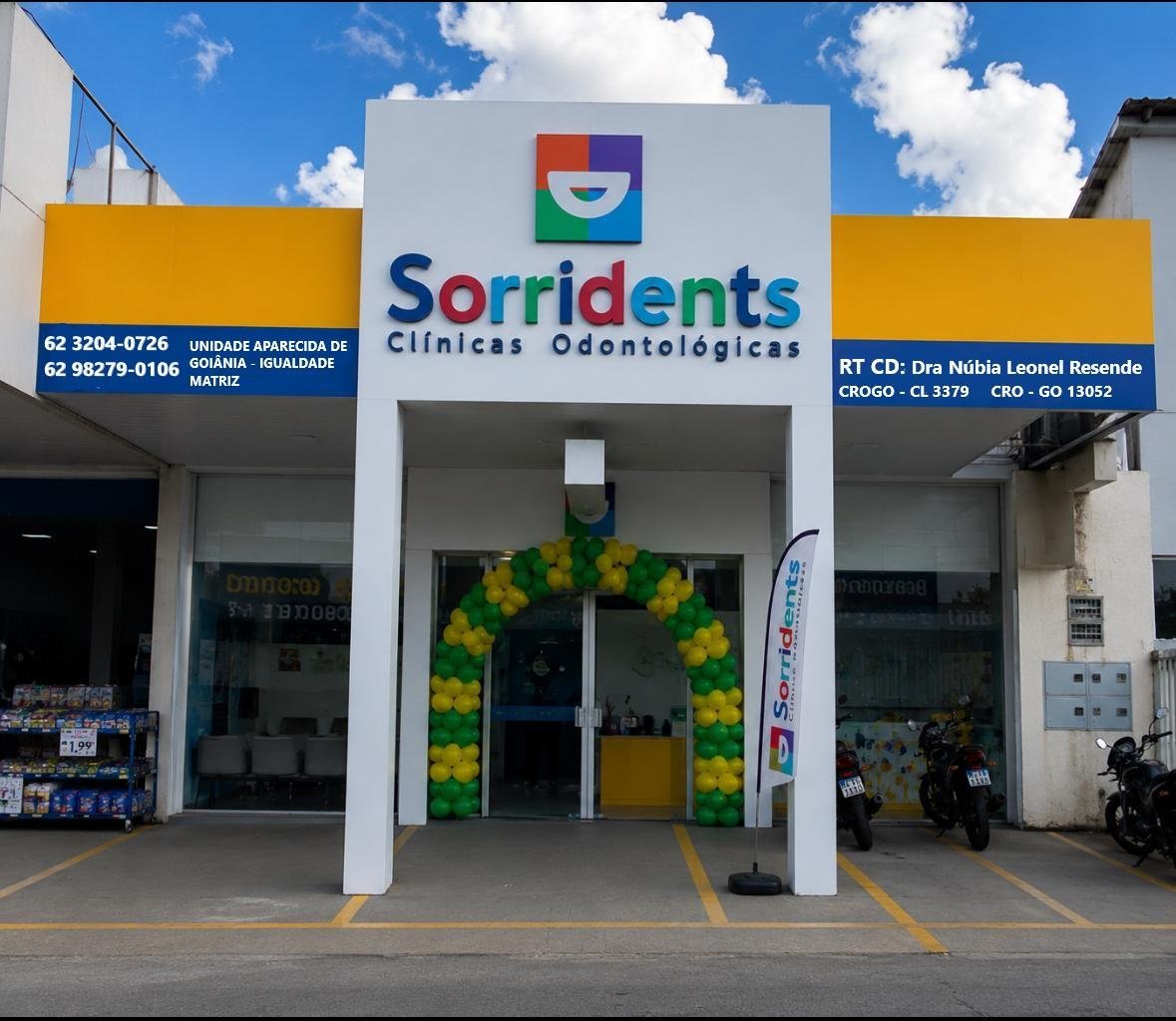 Fachada da Sorridents Aparecida de Goiânia